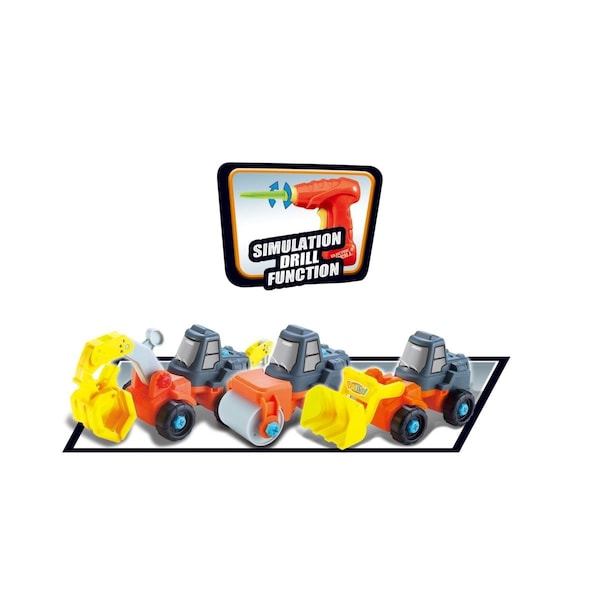 Snag-It 3-in-1 Construction Truck Playset with Power Drill Tool & 27 Modification Piece SN1258894 - main